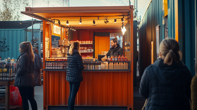 Container Stand de Vendas: Atraia Mais Clientes!