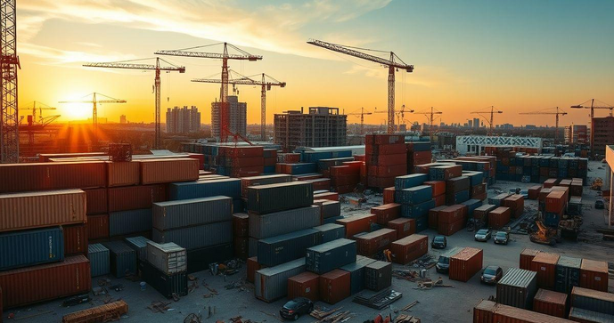 Locação de Container para Obra: Como Garantir Armazenagem Segura e Funcional Durante a Construção