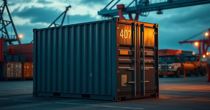 Container dry 40: armazenamento seguro para transporte marítimo