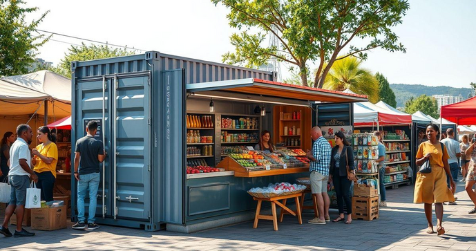 Transforme Seu Negócio com um Container Stand de Vendas Inovador e Eficiente